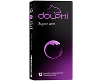 Dolphi Super Wet ультратонкі з додатковою змазкою, 12 шт