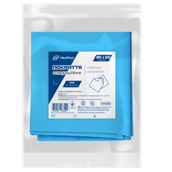 Покриття операційне стерильне MP MedPlast 80 см*60 см, СМС 35 г/м², синій