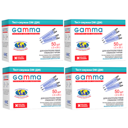 Тест-смужки Gamma DM для глюкометра Diamond та Prima, 200 штук