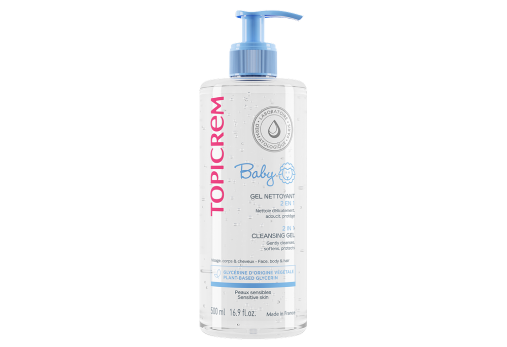 Гель для тіла та волосся Topicrem Baby, очищуючий 2-в-1, 500 мл