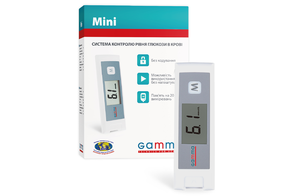 Глюкометр Gamma Mini