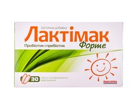Лактімак Форте для відновлення та підтримки нормальної мікрофлори кишечника капсули, 30 шт (пом'ята упаковка)