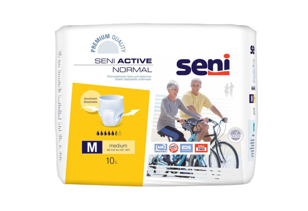 Труси поглинаючі для дорослих Seni Active Normal medium, 10 шт