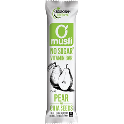 Батончик-мюслі Здоровий перекус Груша-насіння Чіа, 25 г