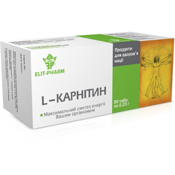 L-карнітин Elit-Pharm таблетки, 80 шт