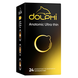 Dolphi Anatomic Ultra thin Анатомічні надтонкі, 24 шт, пом'ята упаковка