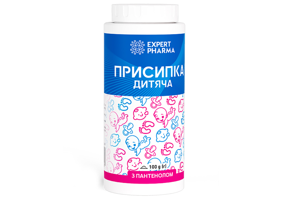 Присипка дитяча ЕХPERT PHARMA з пантенолом, 100 г