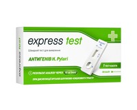 Тест-касета Express Test для визначення антигену Хелікобактер пілорі (пом'ята упаковка)