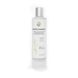 KERATIN SHAMPOO кератиновый шампунь для восстановления поврежденных волос, 250 мл