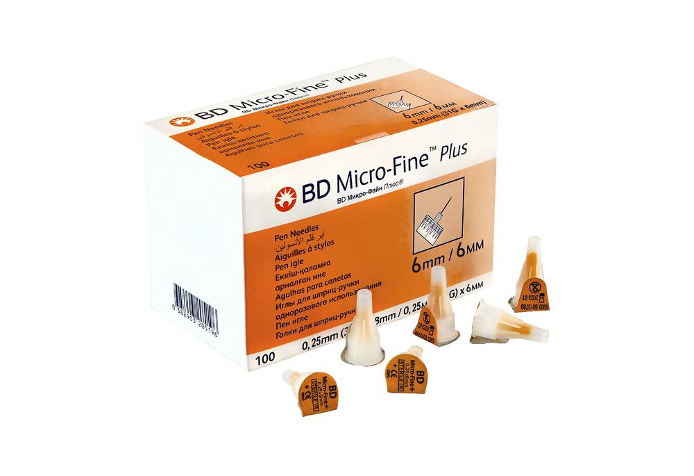 Голки для шприц-ручки BD Micro-Fine Plus 31G (0.25 x 6 мм), 1 шт