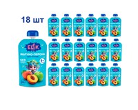 Пюре фруктове Elfik Magic яблуко-персик, 100 г (18 шт)