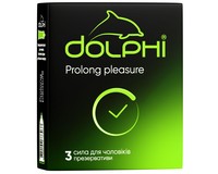 Dolphi Prolong pleasure анатомічні з анестетиком, 3 шт (пом'ята упаковка)