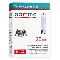 Тест-смужки GAMMA DM, 25 шт