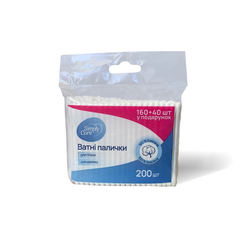 Ватні палички Simply Care пакет, 200 шт