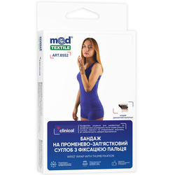 Бандаж на променезап'ястковий суглоб Медтекстиль 8552 з фіксацією пальця, розмір S-M