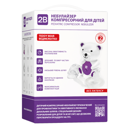 Інгалятор (небулайзер) 2B Teddy Bear дитячий, пом'ята упаковка