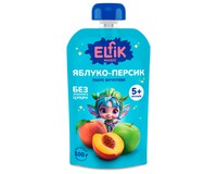 Пюре фруктове Elfik Magic  яблуко-персик, 100 г