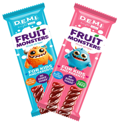 Пастила фруктова "Fruit Monsters" із соком малини ТМ D.E.M.I., 15 г, 1 шт.