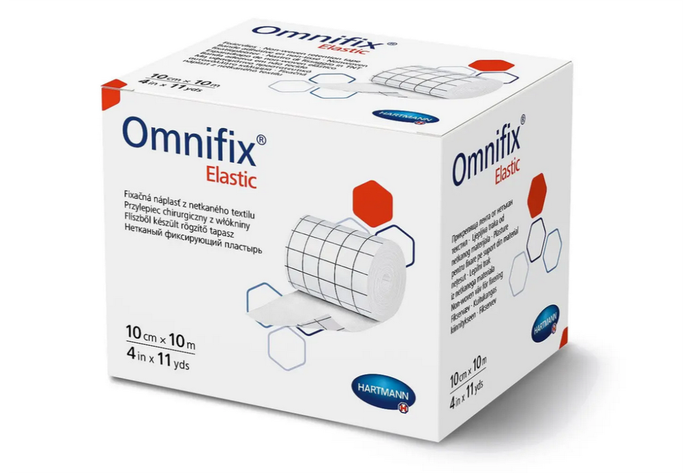 Пластир еластичний фіксуючий на нетканій основі Omnifix Elastic 10см х 10м, 1шт