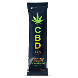 Чай YOGODA Полуниця, маракуя з канабідіолом (Концентрат) стік 40 гр 6 шт