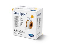 Пластир фіксуючий з нетканого матеріалу Omnipor 2,5 см х 9,2 м, 1шт