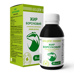 Борсуковий жир Elixir вітамінний комплекс по 50 мл у флак.