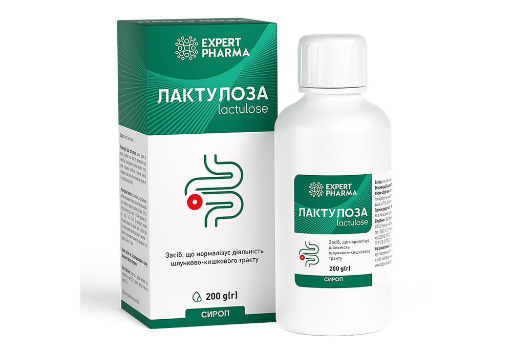 Лактулоза ЕХPERT PHARMA, флакон 200 мл