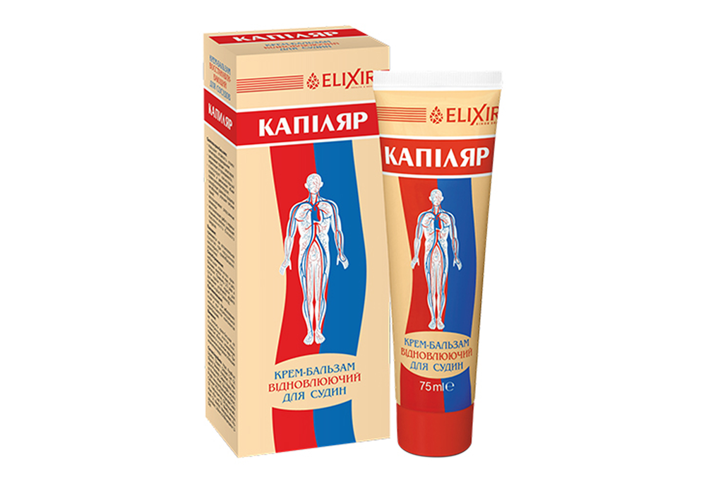Крем-бальзам Капилляр Elixir восстанавливающий для сосудов, 75 мл