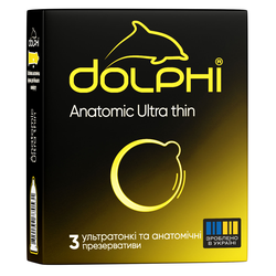 Dolphi Anatomic Ultra thin Анатомічні надтонкі, 3 шт