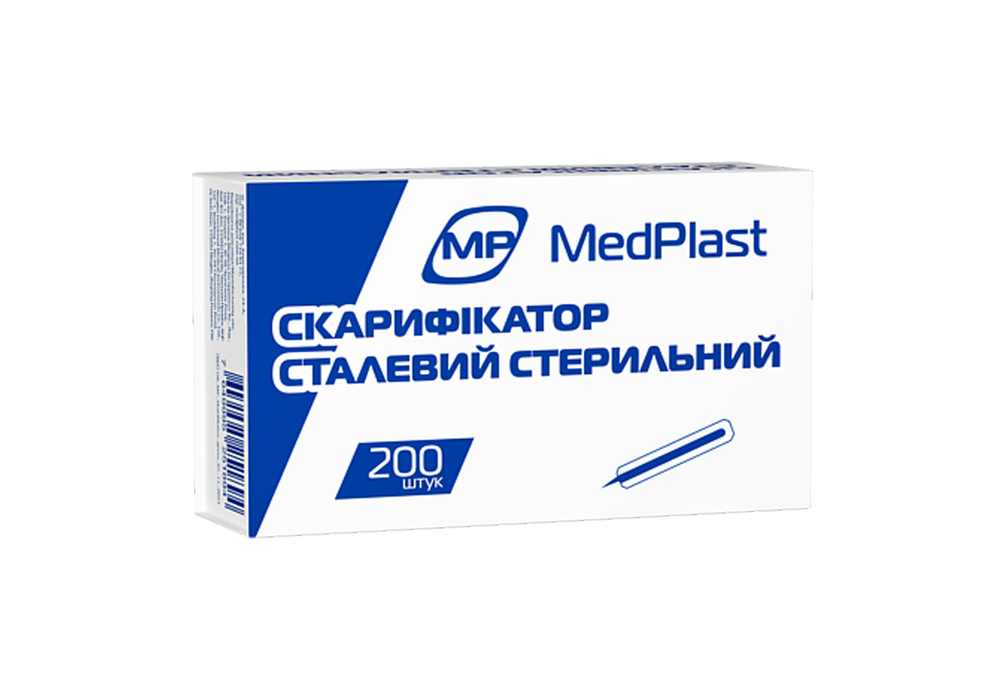 Скарификатор MP MedPlast стальной стерильный, 200 шт