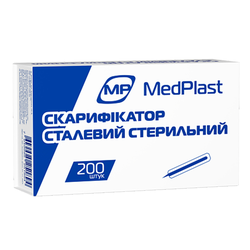 Скарифікатор MP MedPlast сталевий стерильний, 200 шт