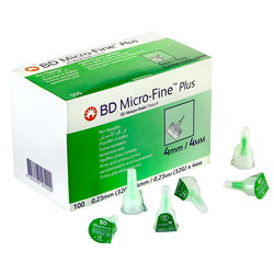 Голки для шприц-ручки BD Micro-Fine Plus 32G (0.23 x 4 мм), 99 шт (пошкоджена картонна упаковка)