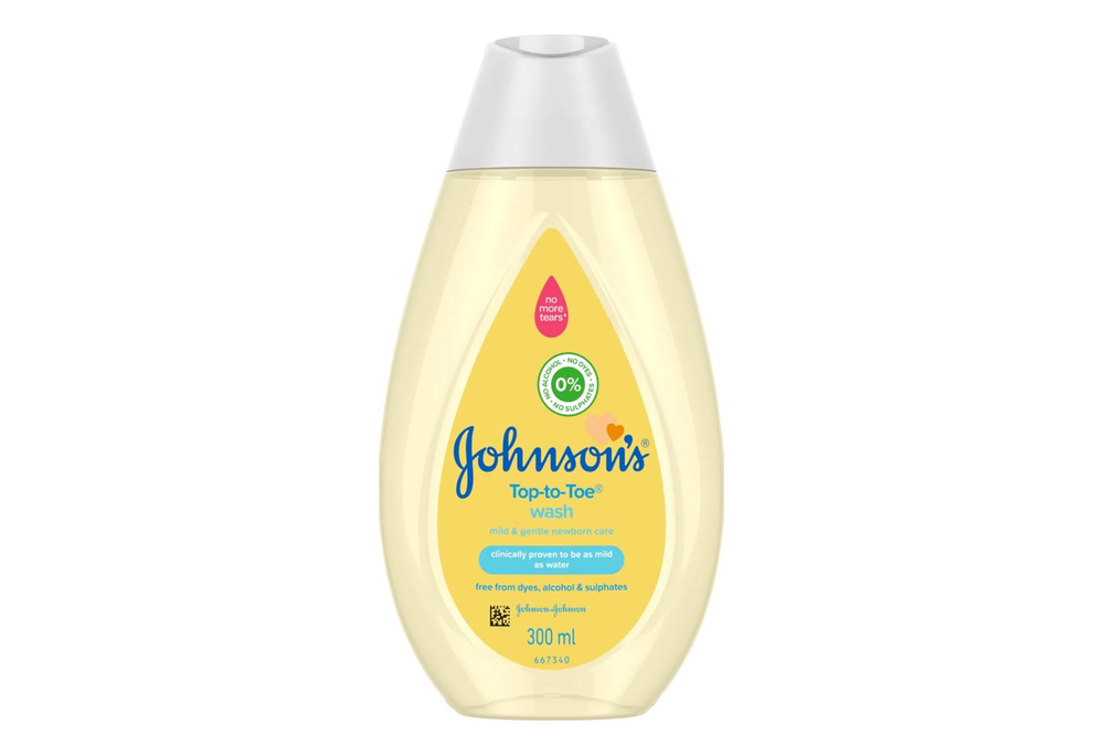 Пінка-шампунь для миття і купання Johnson's Baby Від маківки до п'яточок дитяча, 300 мл