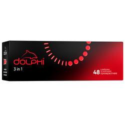 Dolphi 3 in 1 Три в одному з крапками та ребрами, 48 шт