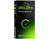 Dolphi Prolong pleasure анатомічні з анестетиком, 12 шт