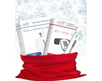 Новорічний набір з тонометром MedHit Active автоматичним, термометром медичним скляним без ртуті MedHit Safe і небулайзером компресорним MedHit Care