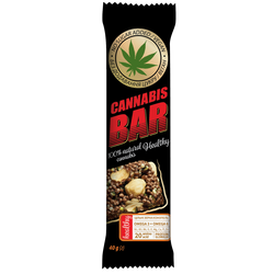 Батончик-мюслі Cannabis Bar з фундуком + насіння канабісу, 40 г