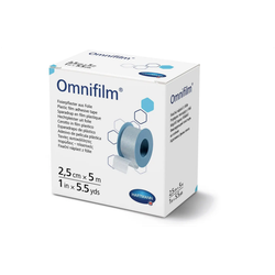 Пластир фіксуючий з прозорої плівки Omnifilm 2,5 см х 5 м, 1шт
