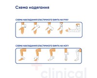 Бинт еластичний Медтекстиль високої розтяжності, без латексу 3 м x 8 см