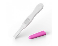 Тест струменевий HomeTest для визначення вагітності, 1 шт, пом'ята упаковка