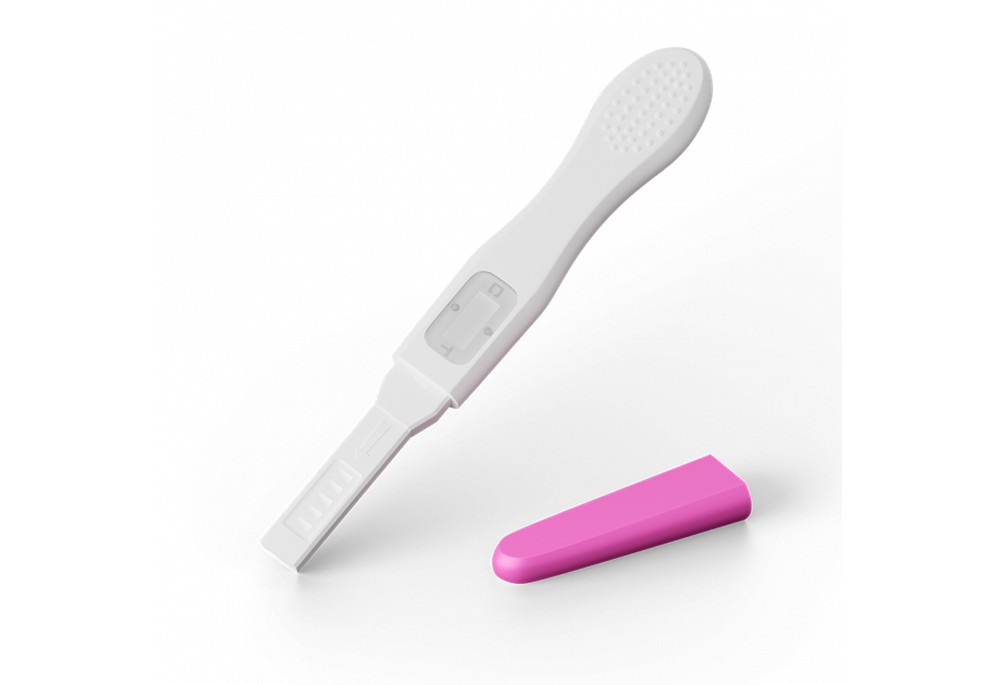 Тест струменевий HomeTest для визначення вагітності, 1 шт, пом'ята упаковка