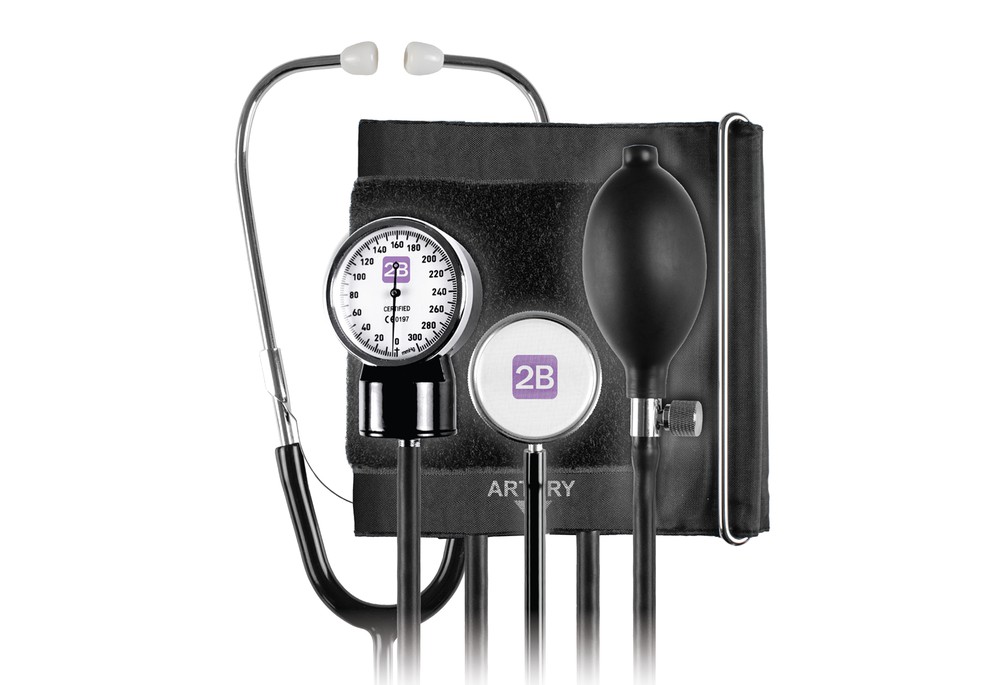 Тонометр 2B МС-20 механічний зі стетоскопом, пом'ята упаковка