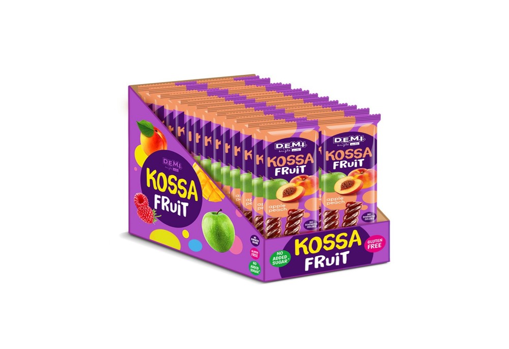 Пастила фруктова "Kossa Fruit" із соком персика ТМ D.E.M.I., 15 г, 1 шт.