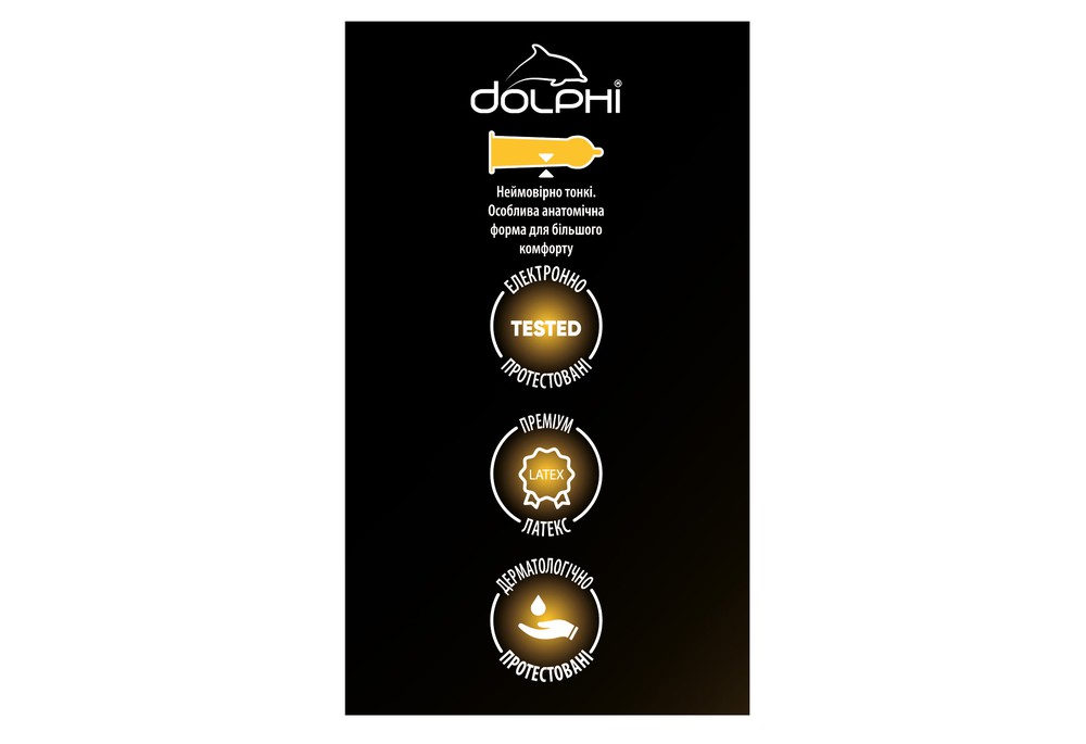Dolphi Anatomic Ultra thin Анатомічні надтонкі, 24 шт, пом'ята упаковка
