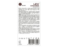 Набір Lex Super Strong підвищений рівень надійності, 24 шт + Гель Lex Super Strong регенеруючий 100 мл
