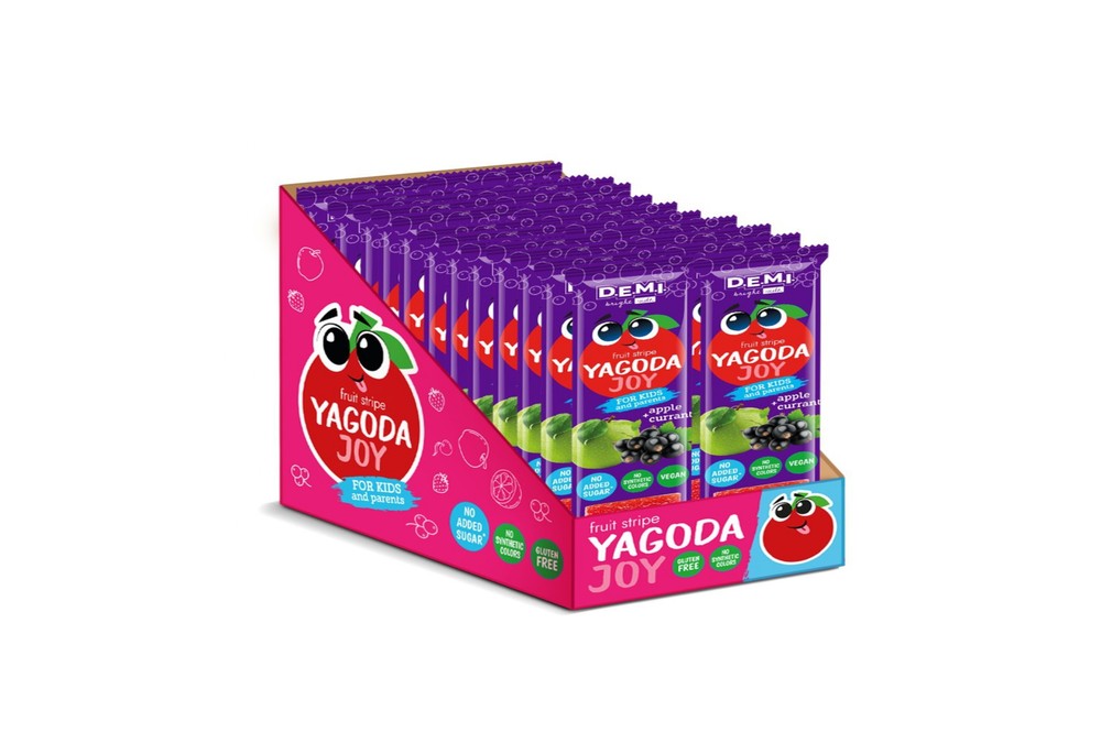 Пастила фруктова "YAGODA Joy " із соком смородини ТМ D.E.M.I., 15 г, 1 шт.