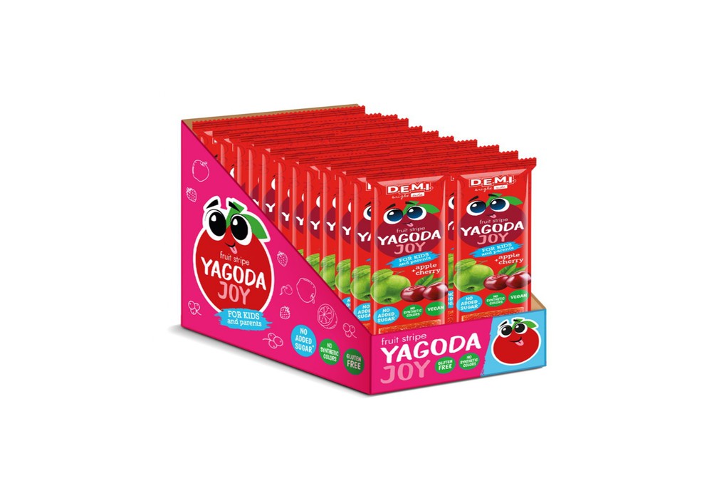 Пастила фруктова "Fruit Monsters" із соком вишні ТМ D.E.M.I., 15 г, 10 шт.