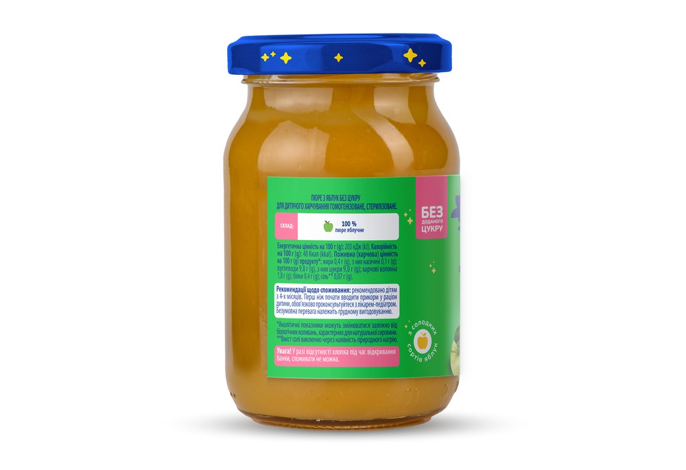 Пюре фруктове Elfik Magic для дітей з 4 місяців яблуко, 170 г