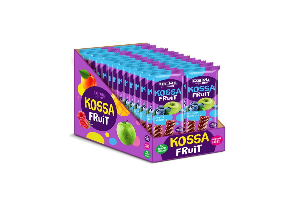 Пастила фруктова "Fruit Monsters" із соком чорниці ТМ D.E.M.I., 15 г, 10 шт.